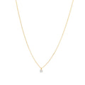 Medium Single Round Diamond Necklace In 18K Yellow Gold