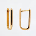 U-Shaped Huggie Earring In 18K Yellow Gold