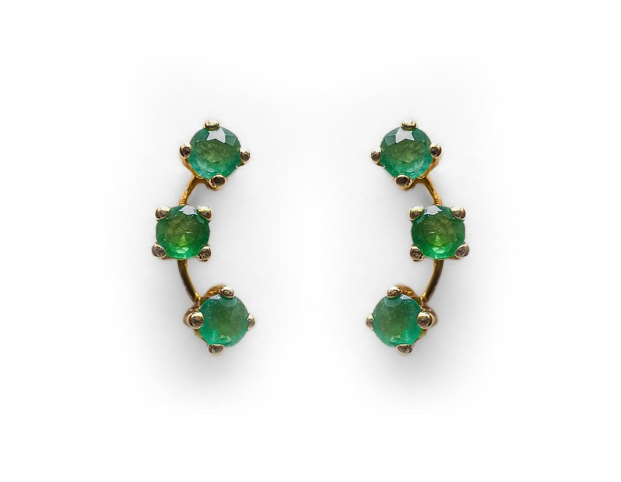 Emerald Curve Climber Studs