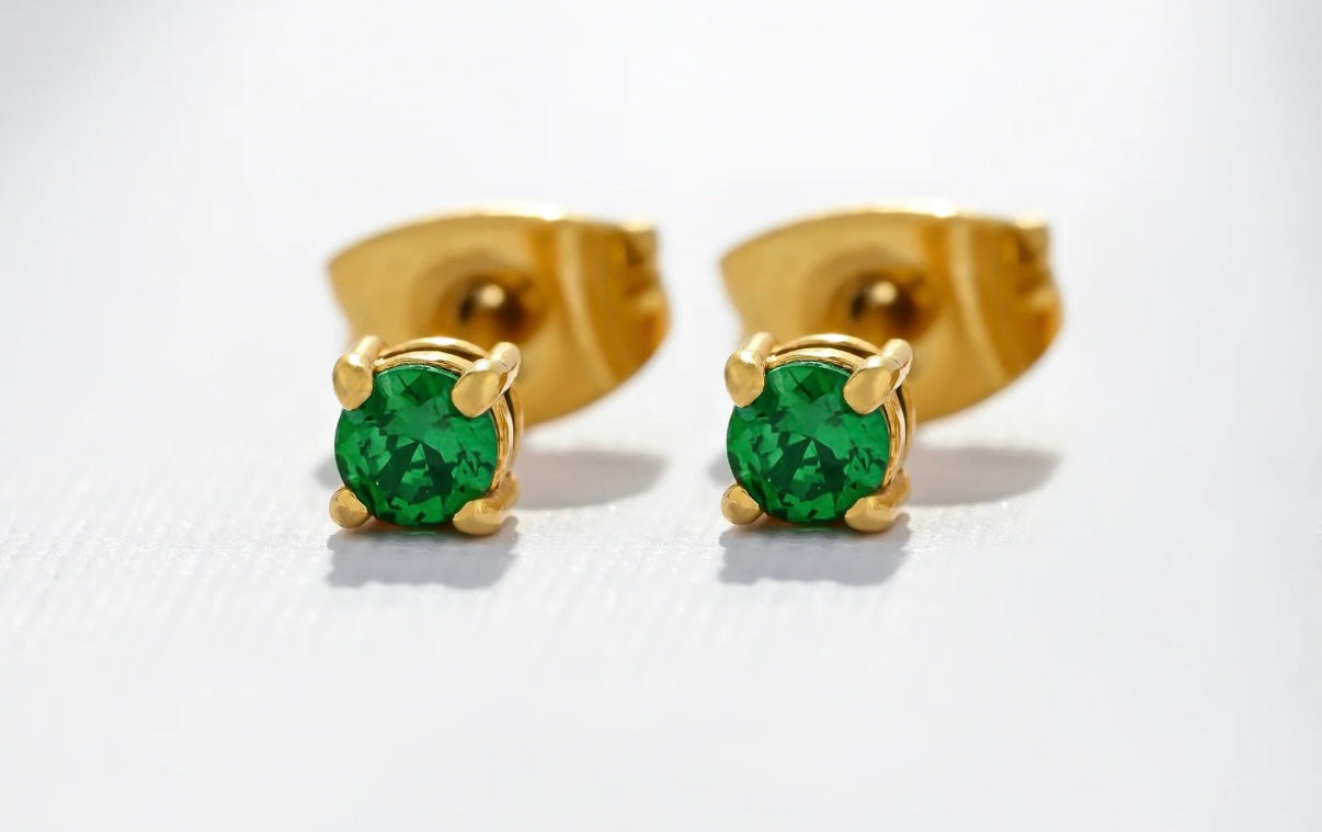 Emerald Studs