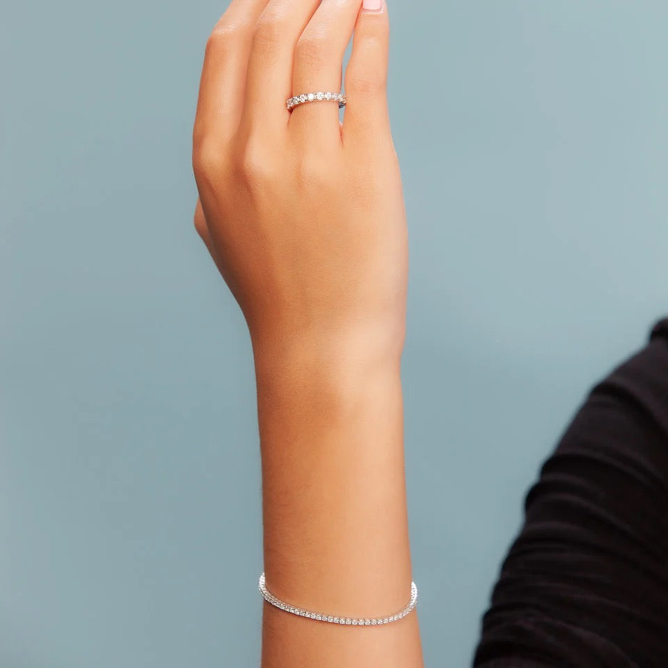 Diamond Tennis Bracelet in 18K White Gold