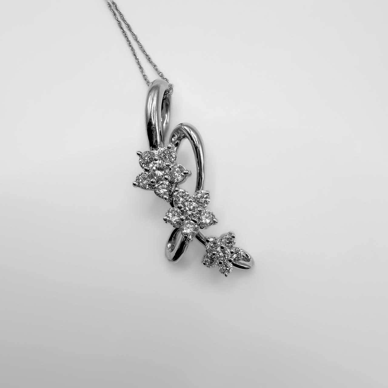 Diamond Flower pendant