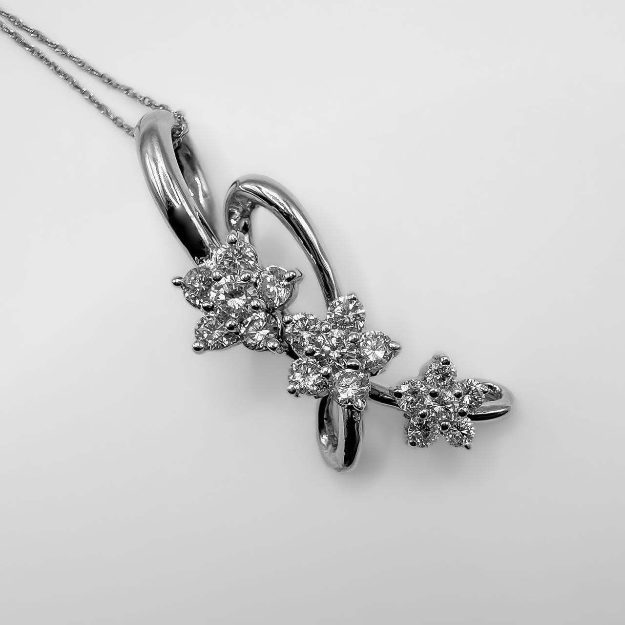 Diamond Flower pendant
