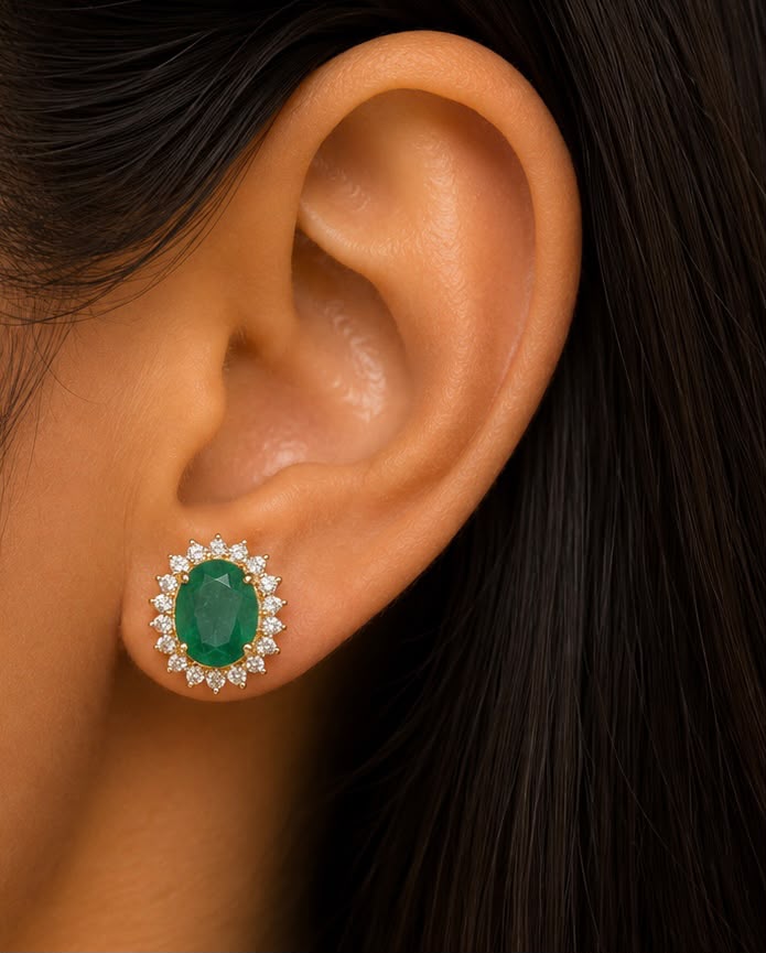 Emerald Éternelle Diamond Earrings