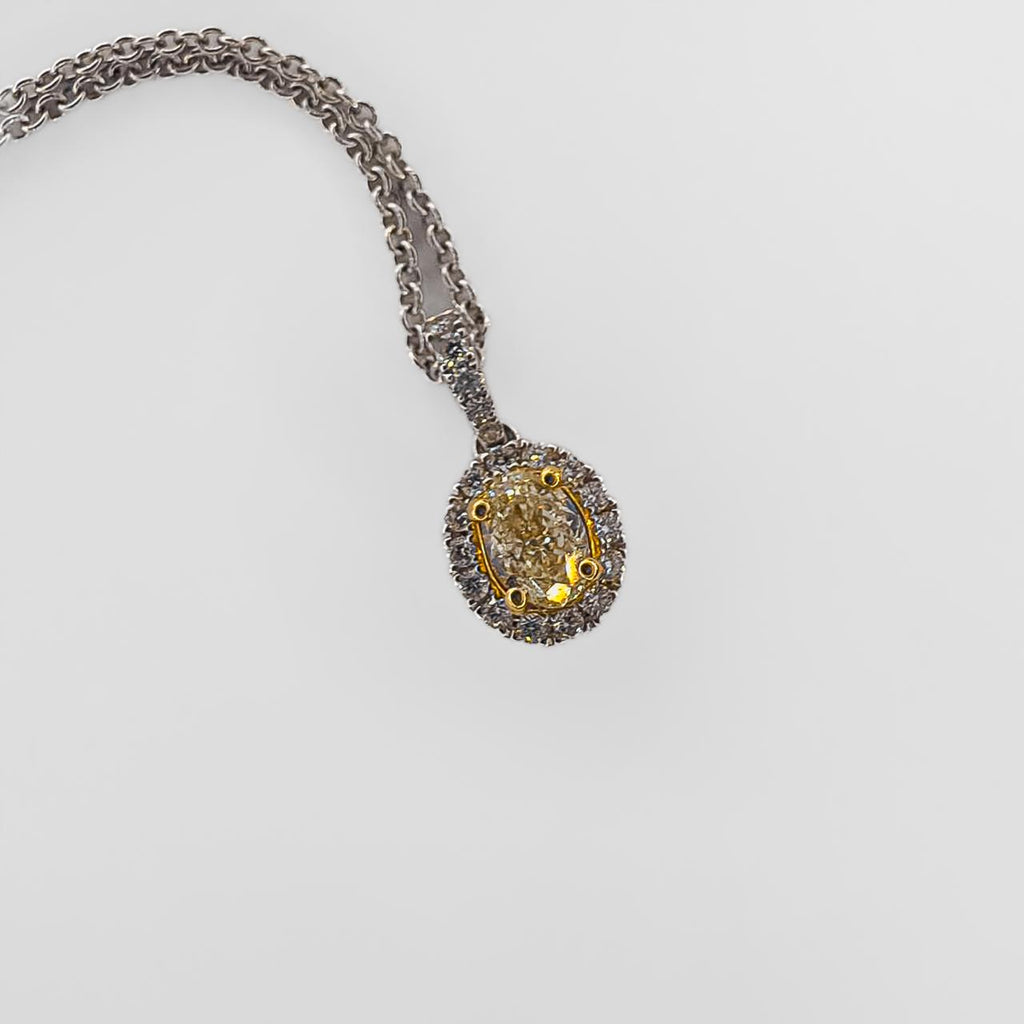 Fancy Yellow Diamond Pendant