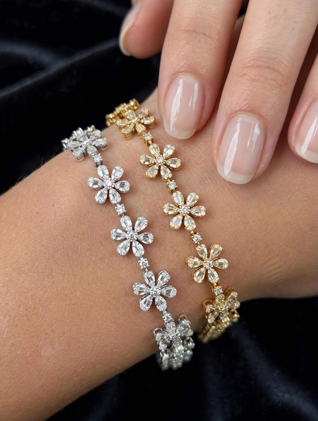 Floral Bloom Bracelet In 18K