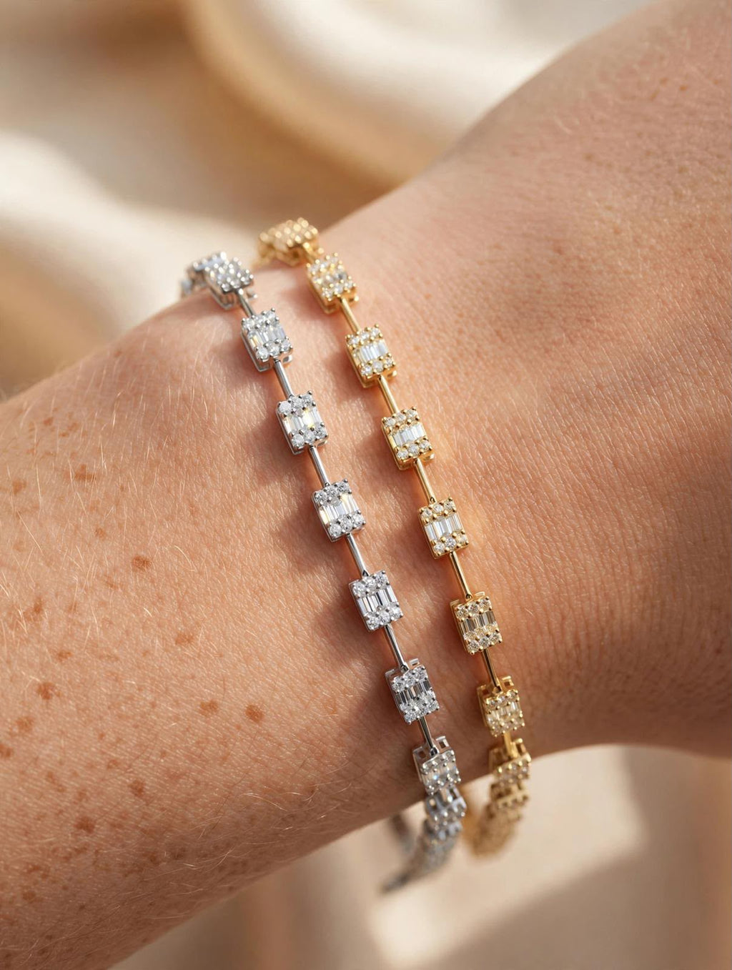 Geometric Grace Bracelet In 18K Gold