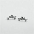 Diamond Climber Earrings in 18K White Gold